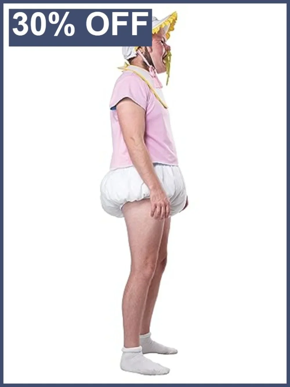 Adult Booger Baby Halloween Costume X-Large Reversible Top Mask Props
